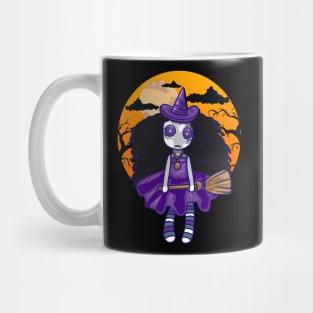 Halloween Witch Voodoo Doll Mug